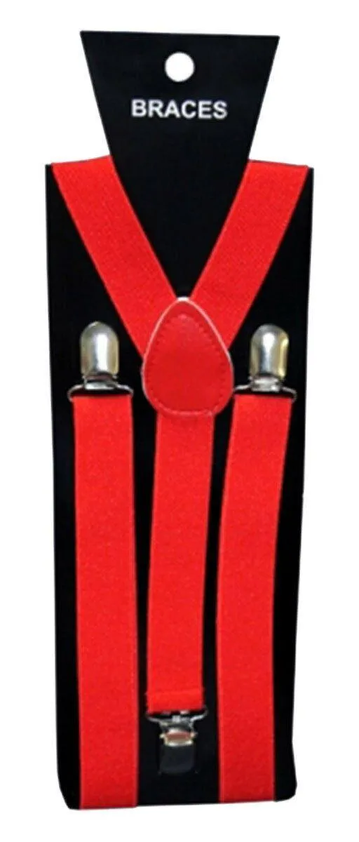 1920s GANGSTER FANCY DRESS AL CAPONE ROARING PIMP CIGAR MENS HAT TIE BRACES  RED