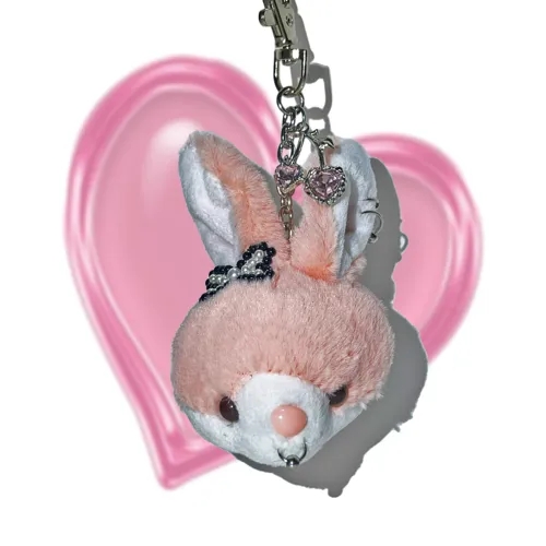[3AMGANG] Seasonless Gangster ribbon rabbit keychain