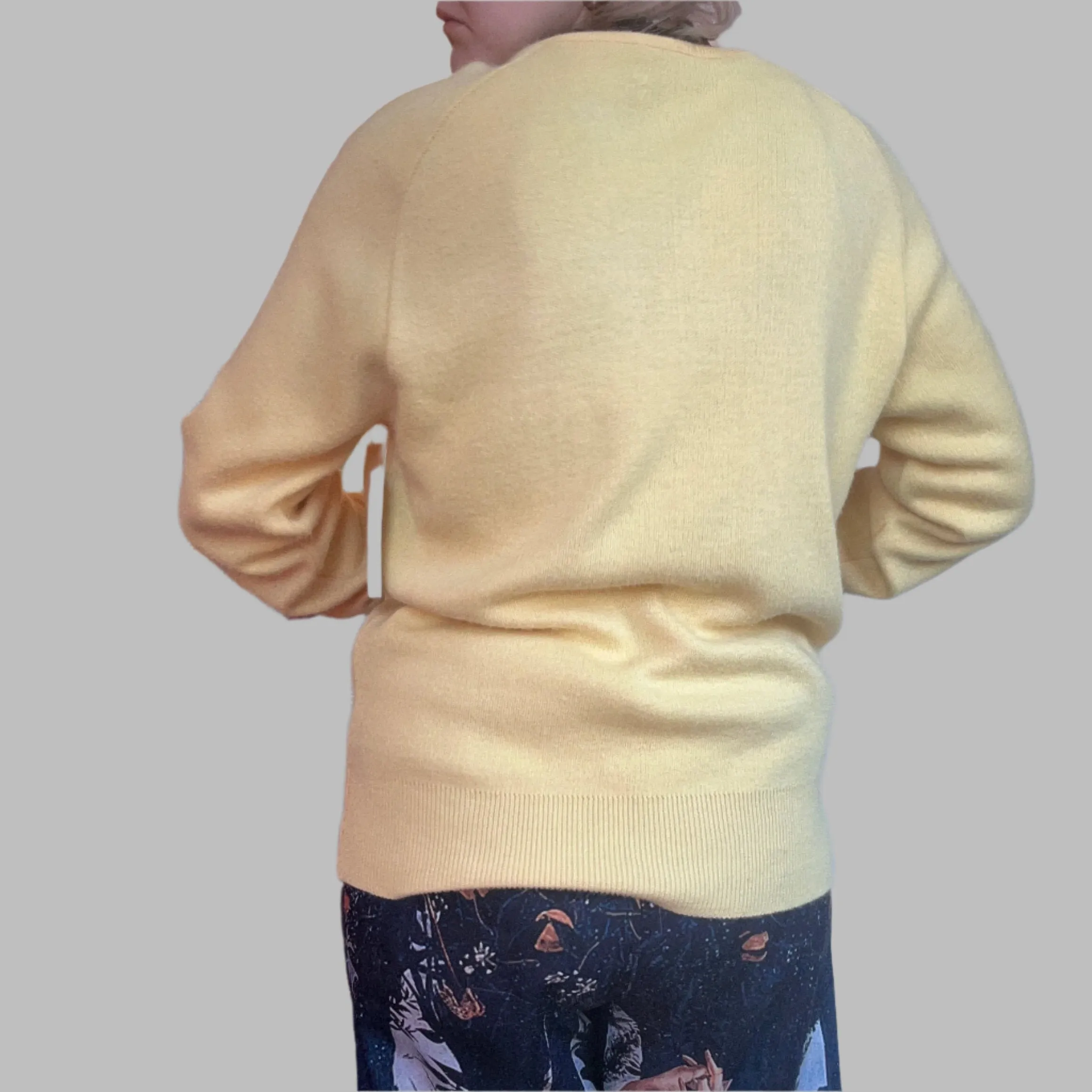 70s/80s Mickey embroidered v-neck sweater