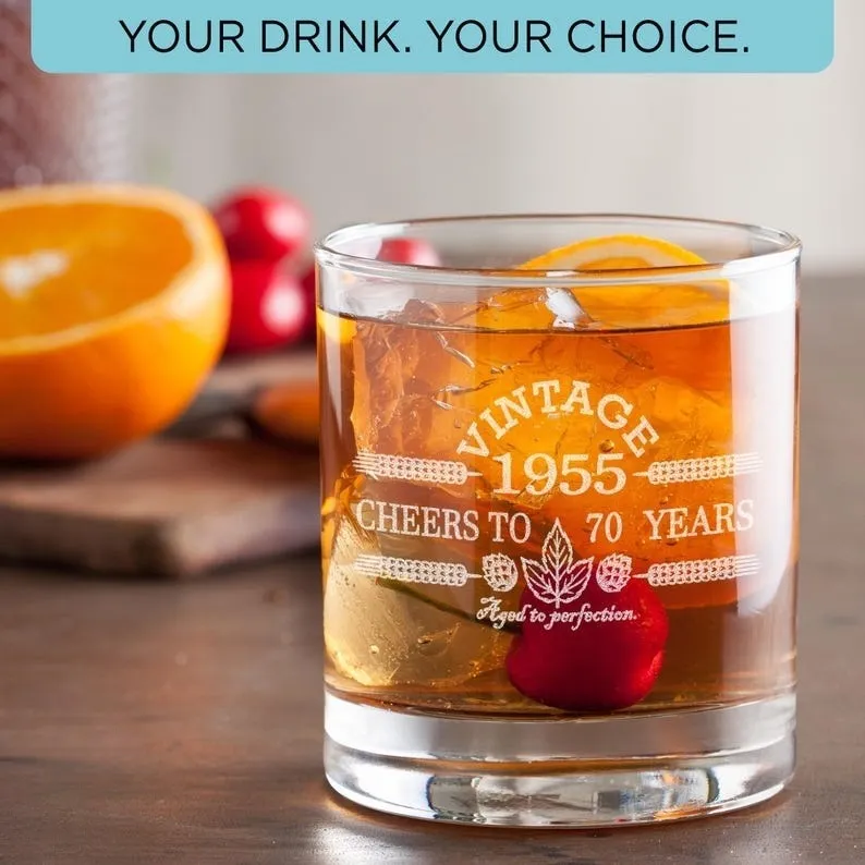 70th Birthday Gifts for Men and Women-1955-Birthday Gift For Him-Birthday Gift Ideas-70th Birthday-Cheers to 70 Years-Birthday Gift