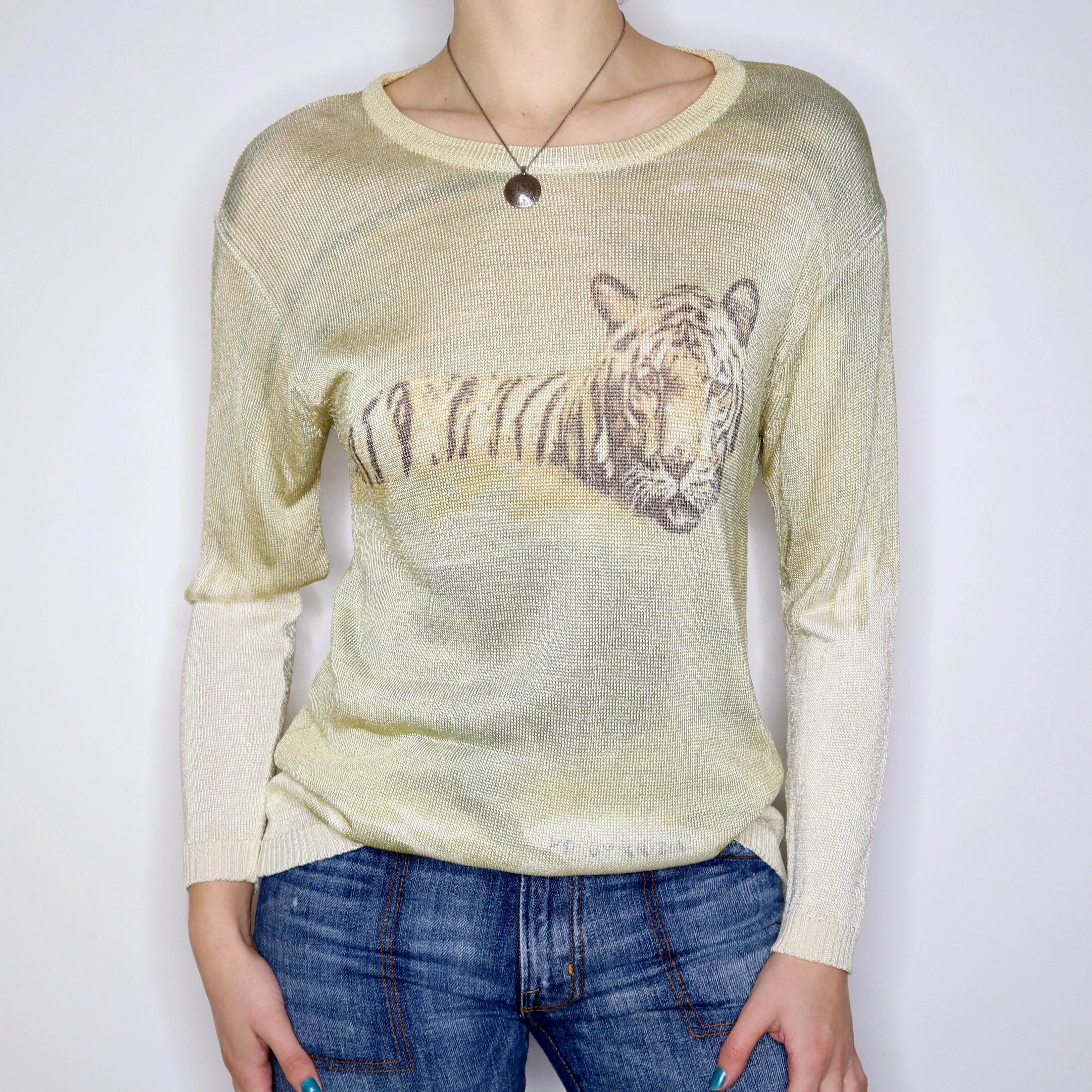 80s KRIZIA Tiger Sweater (M)