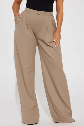 Adore You Wide Leg Pant - Taupe