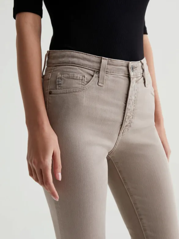 AG MARI SLIM STRAIGHT CROP TAUPE