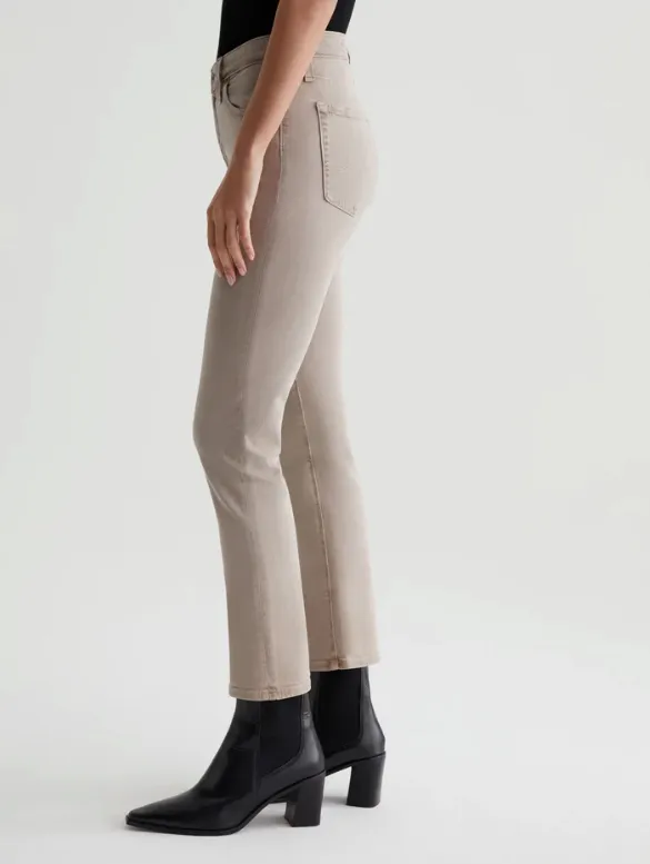 AG MARI SLIM STRAIGHT CROP TAUPE