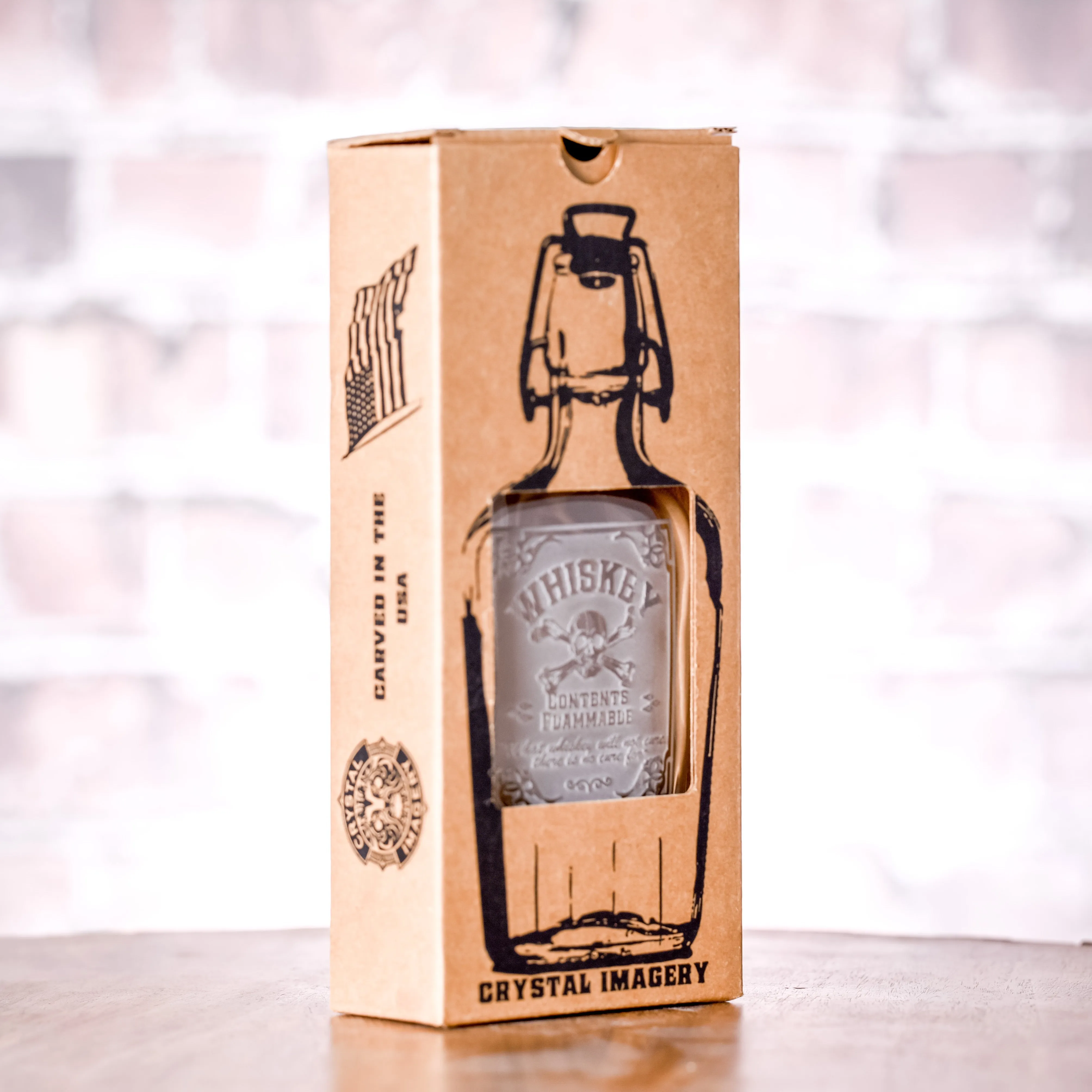 Air Force Seal Insignia Engraved Whiskey Flask Gift