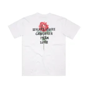 amongst few - What’s More Gangster Than Love T-Shirt (White)