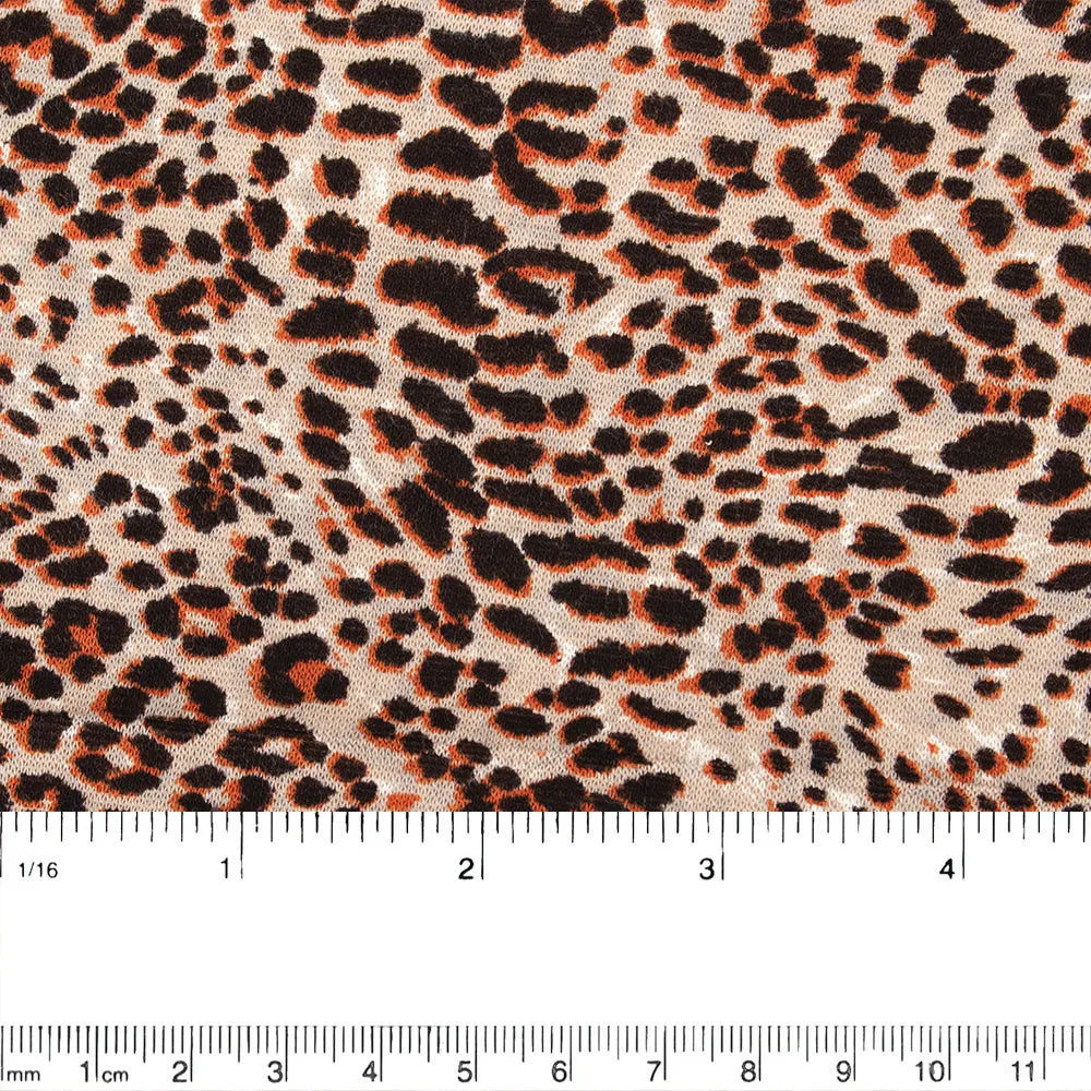 ANIMAL SKIN Printed Knit - Tiger - Orange