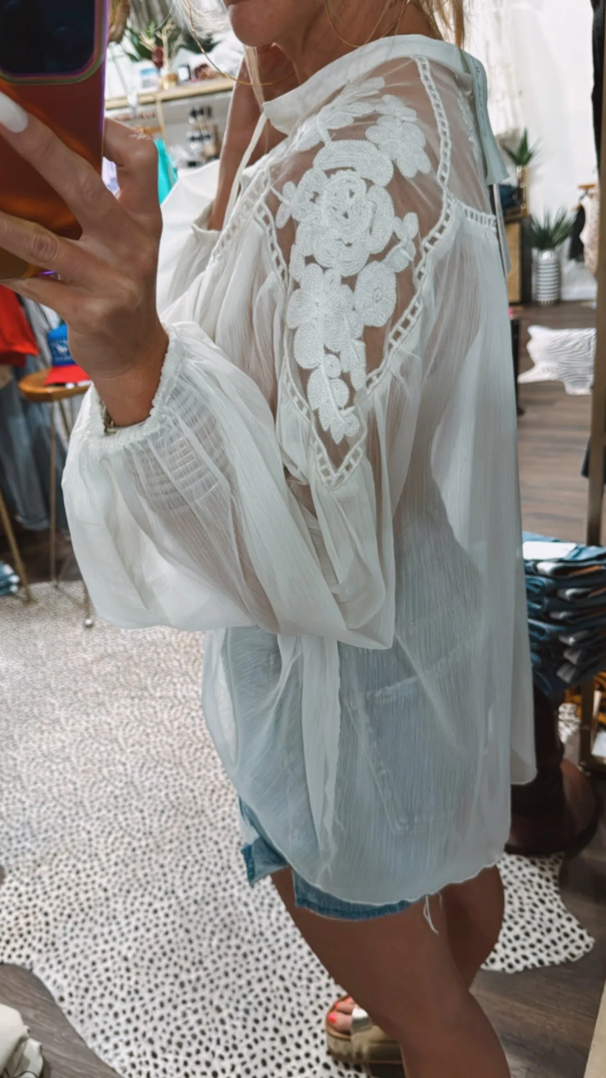 Aratta Camellia Top in Ivory