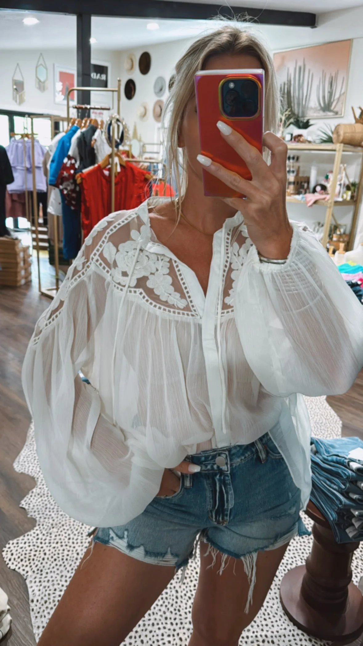 Aratta Camellia Top in Ivory