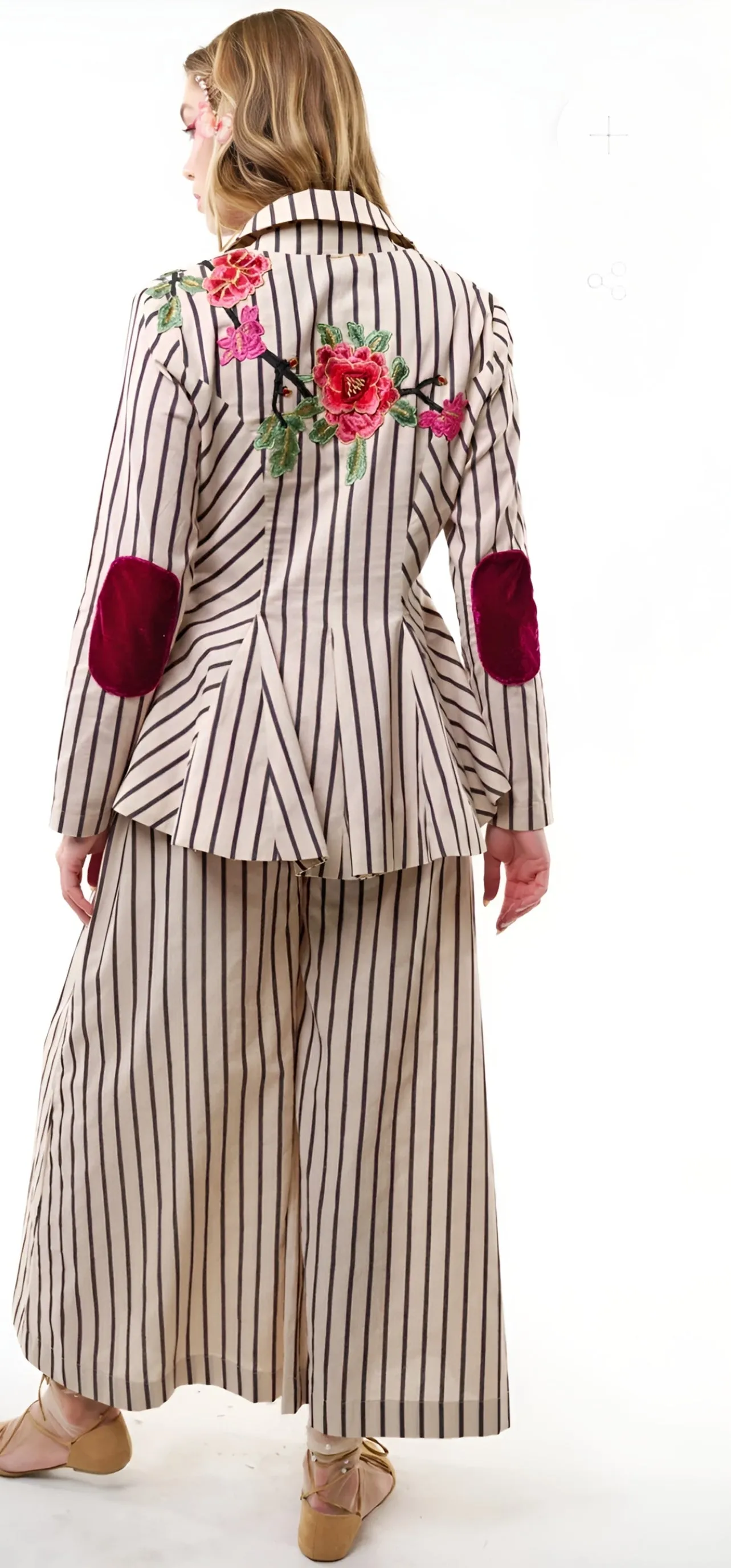 Aratta Derby Princess Stripe Blazer And Pants Set