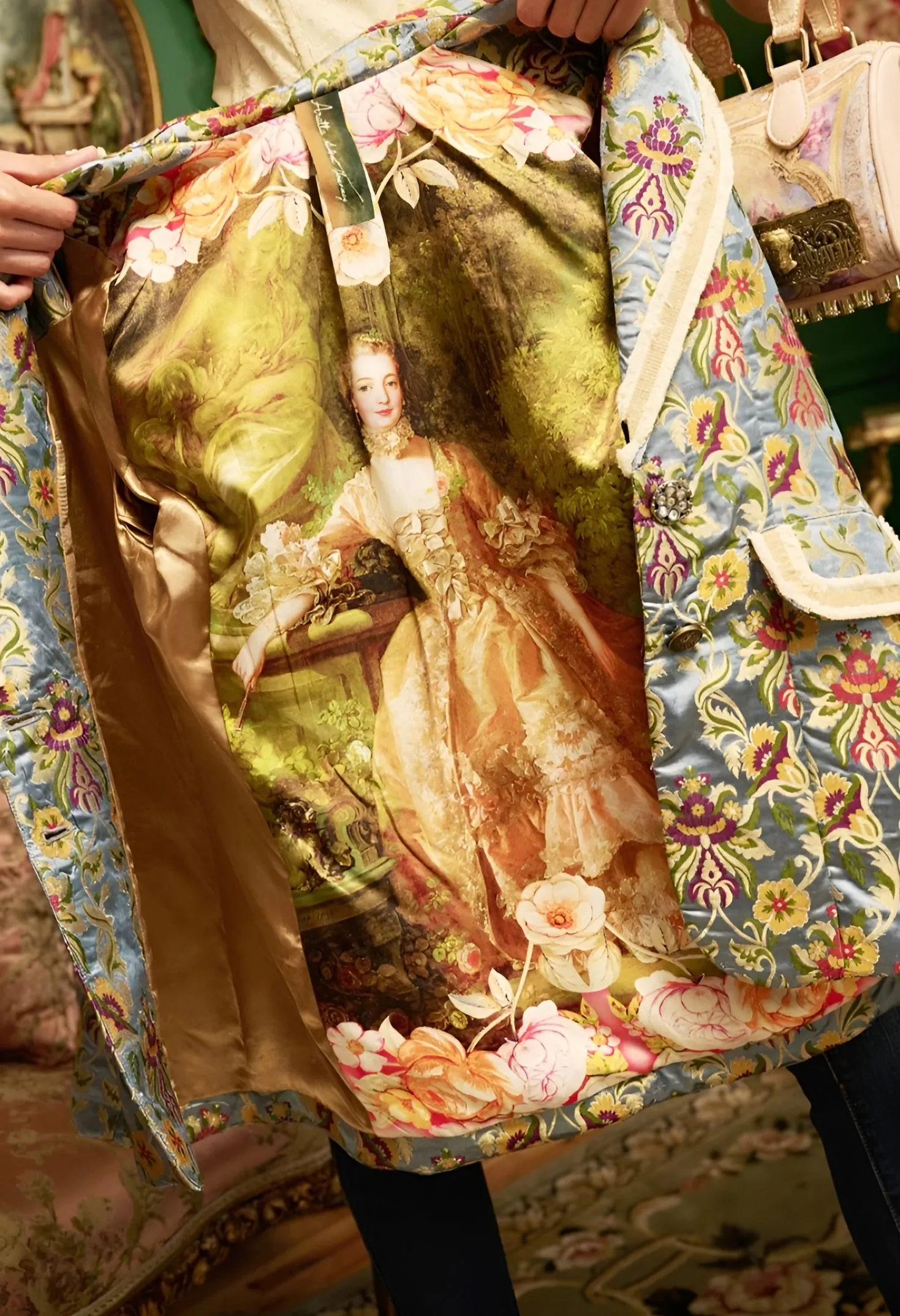 Aratta Renaissance Silk Jacquard Blazer