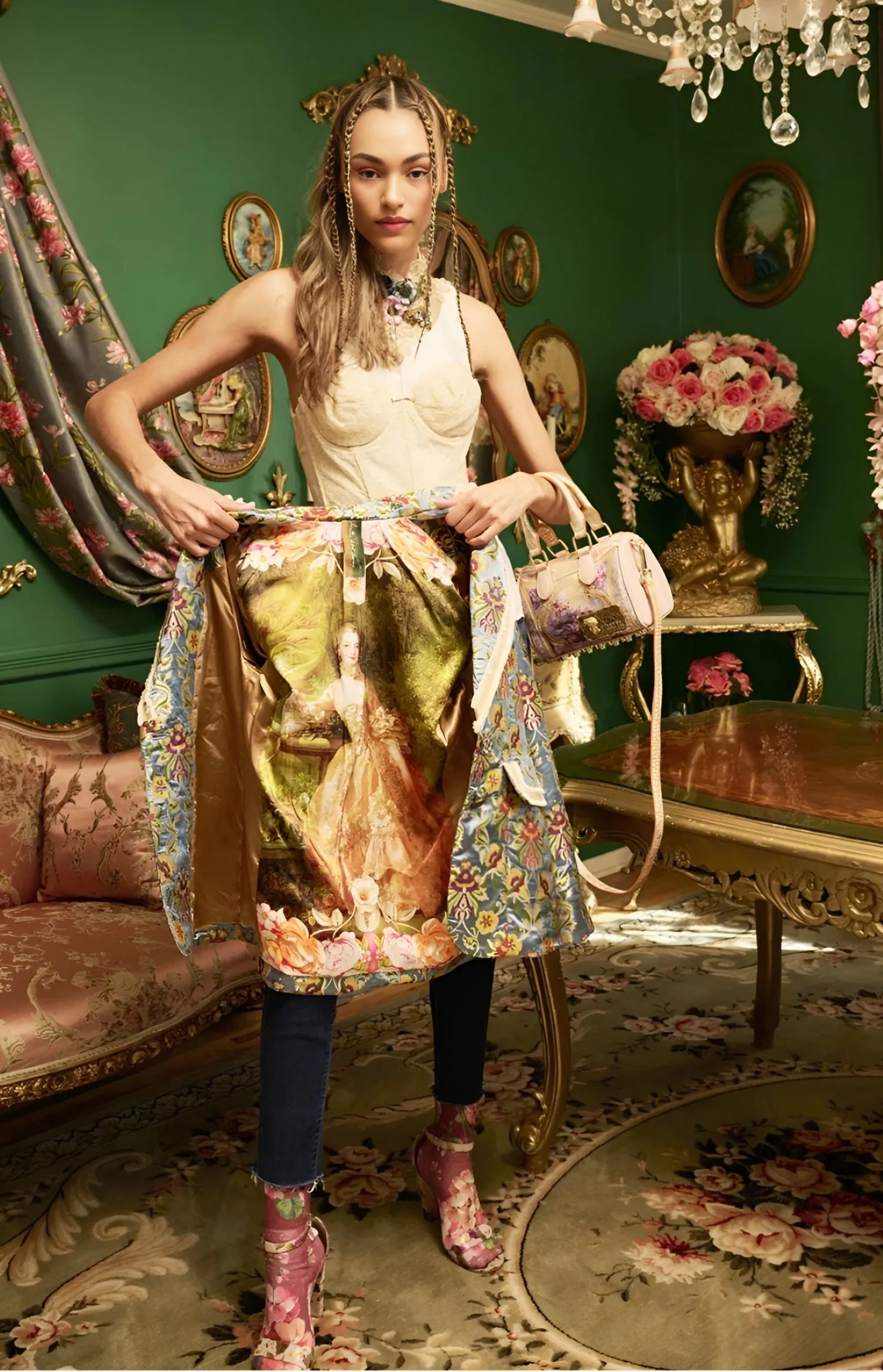 Aratta Renaissance Silk Jacquard Blazer