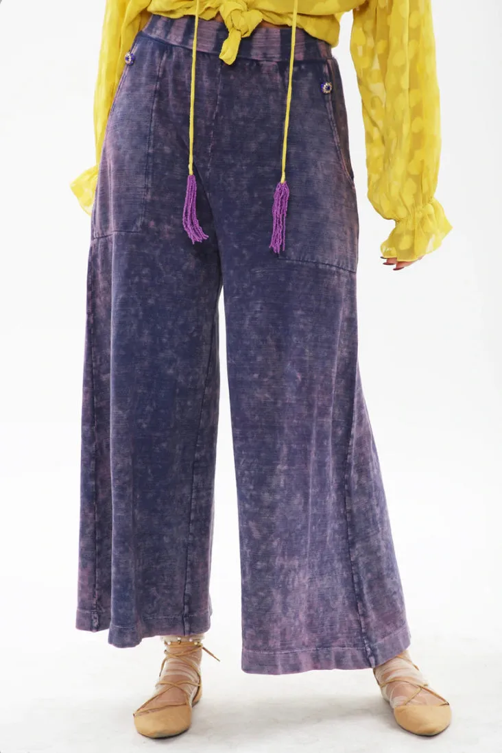Aratta She Does Not Care Pants- Washed Eggplant