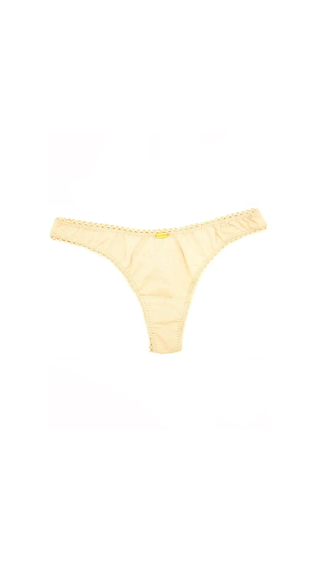 bamboo underwear - thong - cream