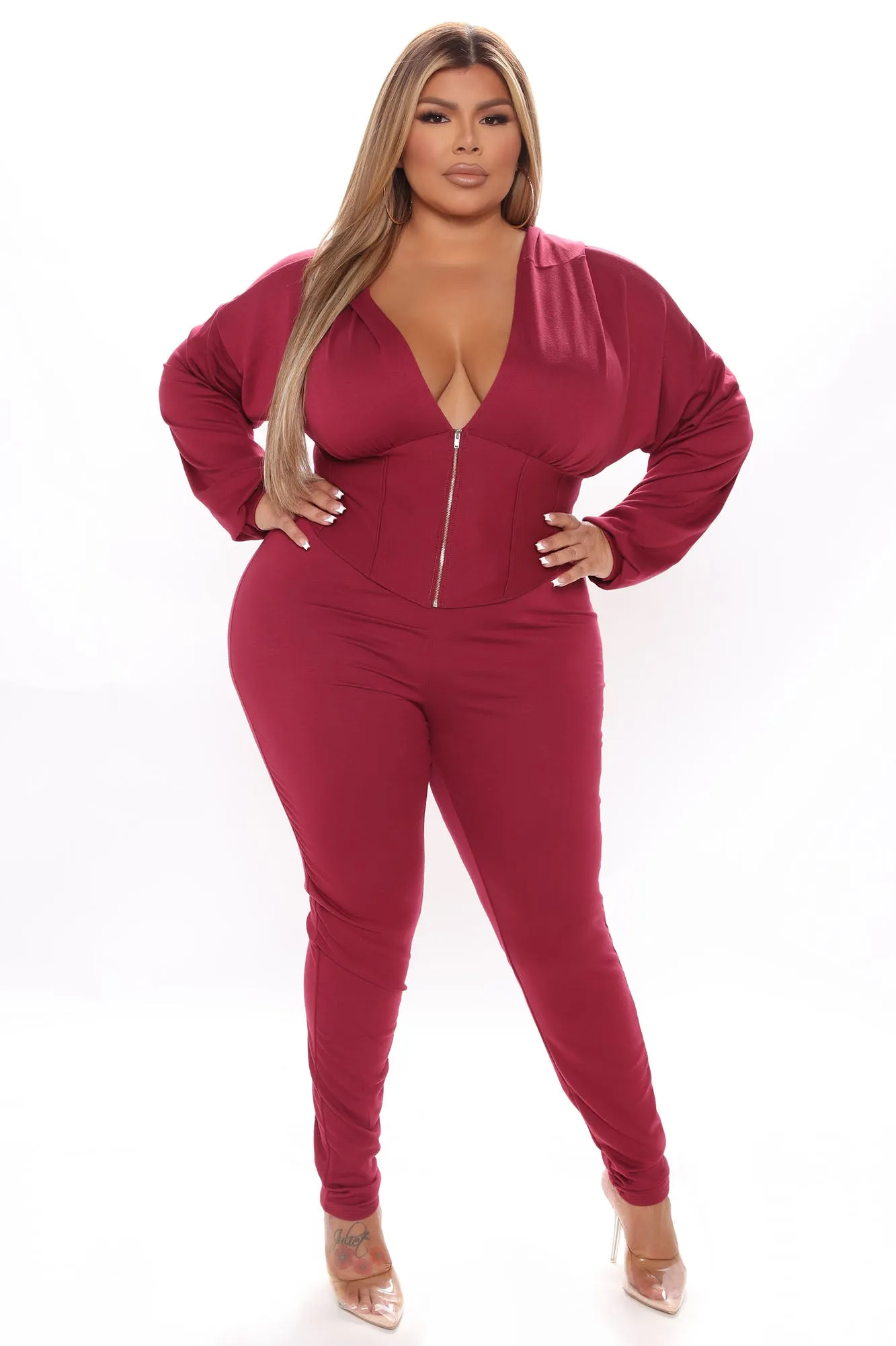 Better Than Ever Hoodie Set - Burgundy