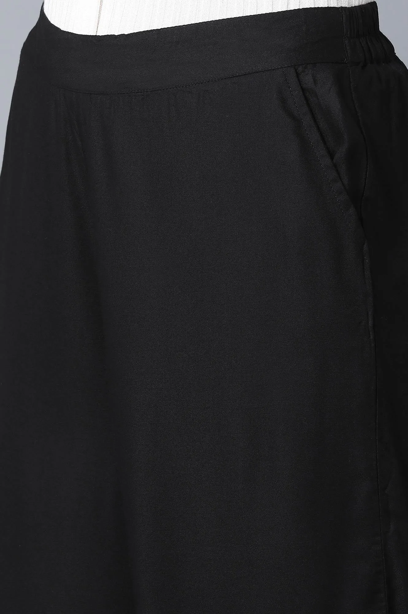 Black Loose Fit Palazzo