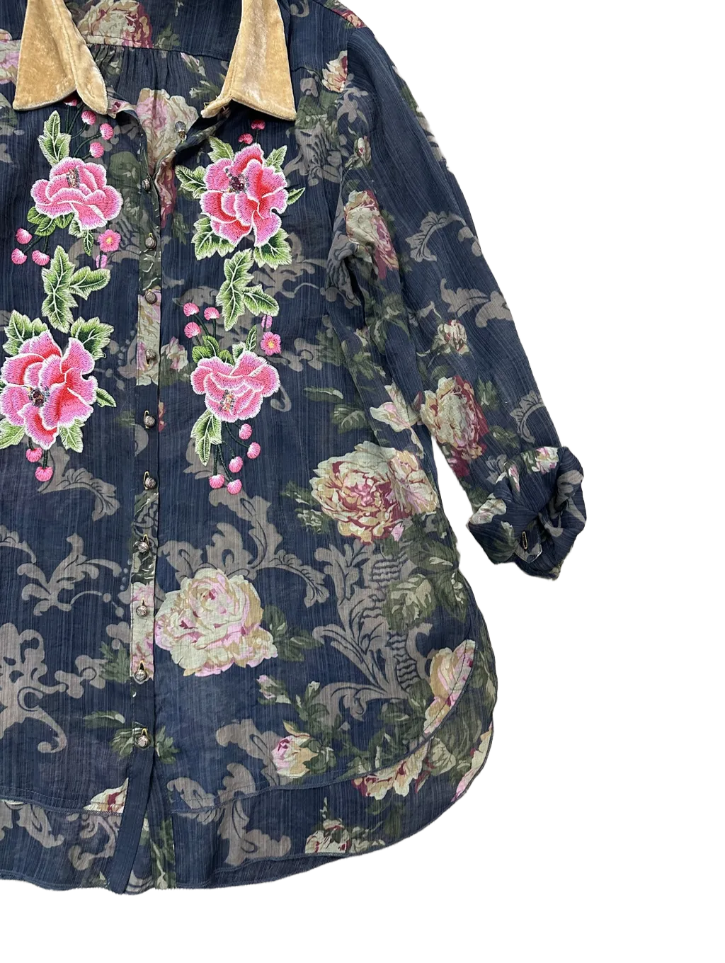 Blouse Long Sleeve By Aratta Silent Journey  Size: L