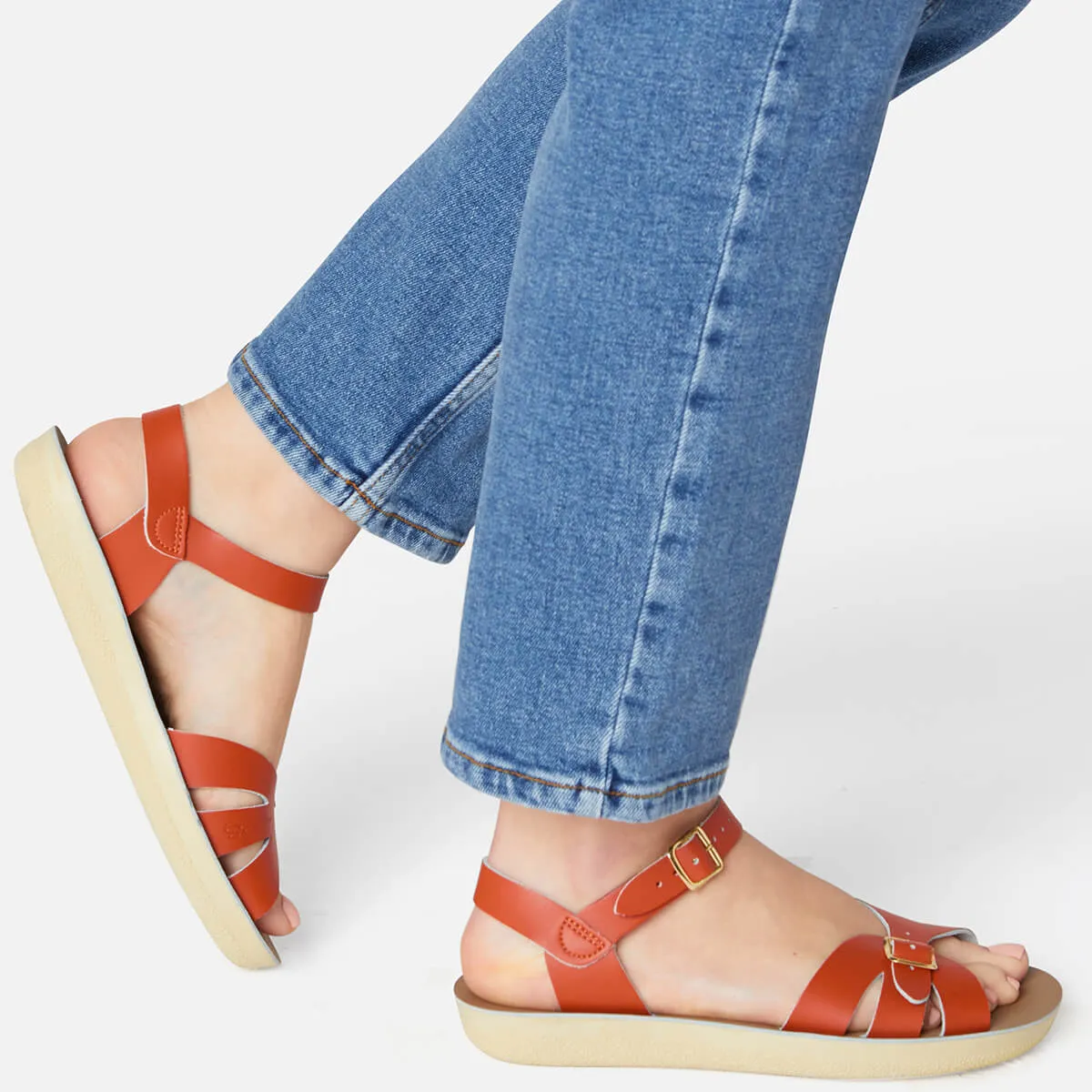 Boardwalk Adult Sandals in Paprika by Salt-Water