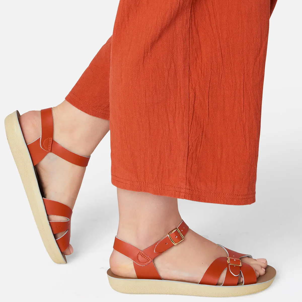 Boardwalk Adult Sandals in Paprika by Salt-Water
