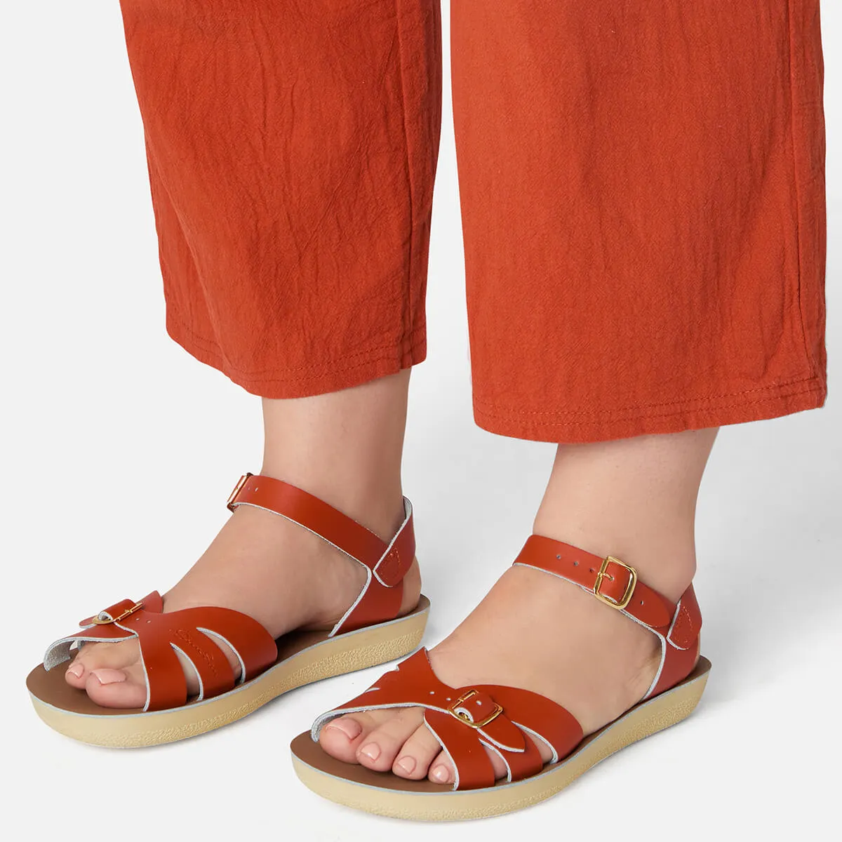 Boardwalk Adult Sandals in Paprika by Salt-Water