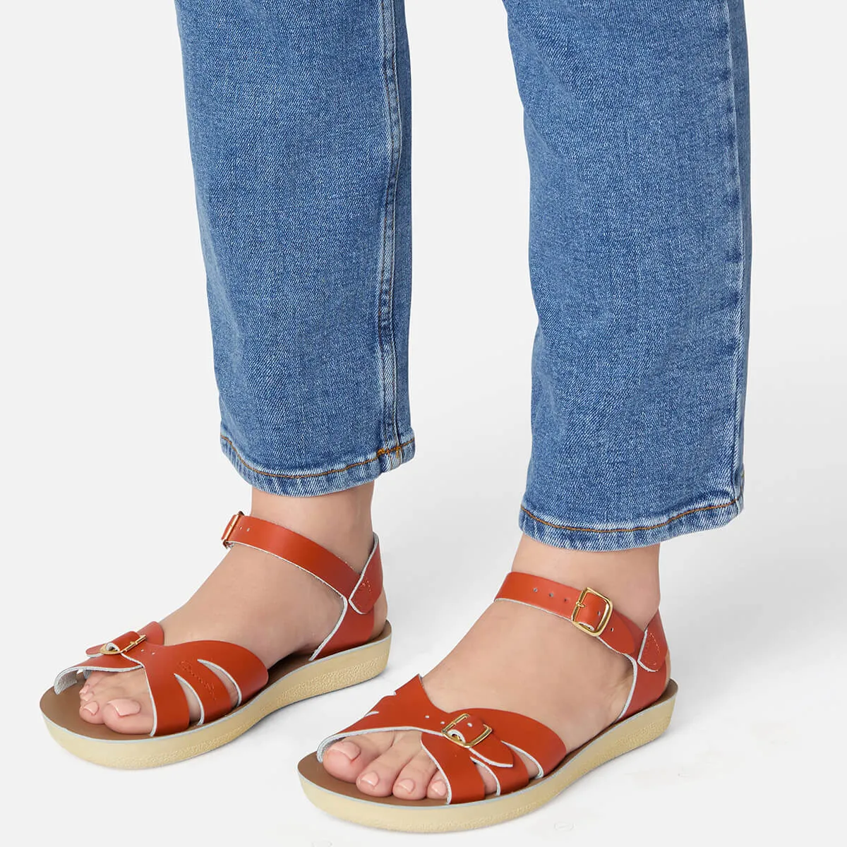 Boardwalk Adult Sandals in Paprika by Salt-Water