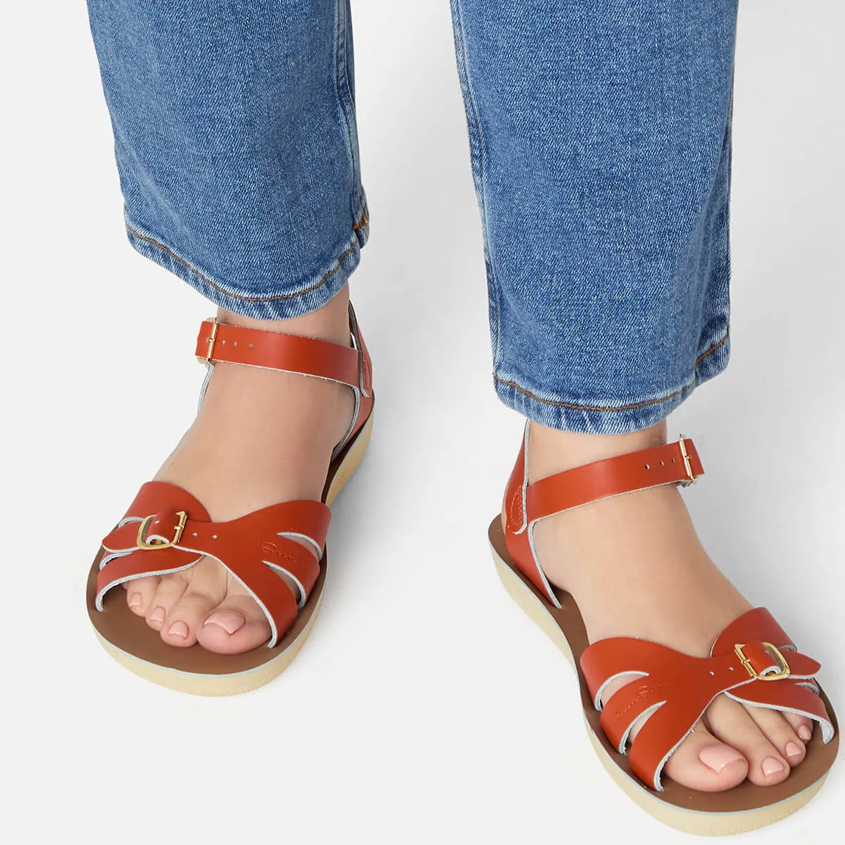 Boardwalk Adult Sandals in Paprika by Salt-Water