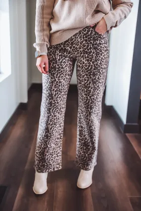 Boston Leopard Straight Leg Denim