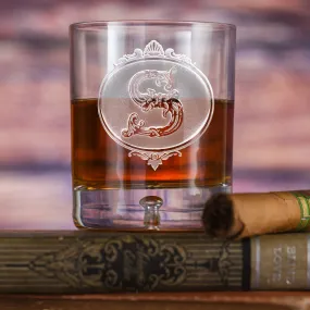 Bourbon Glass Engraved
