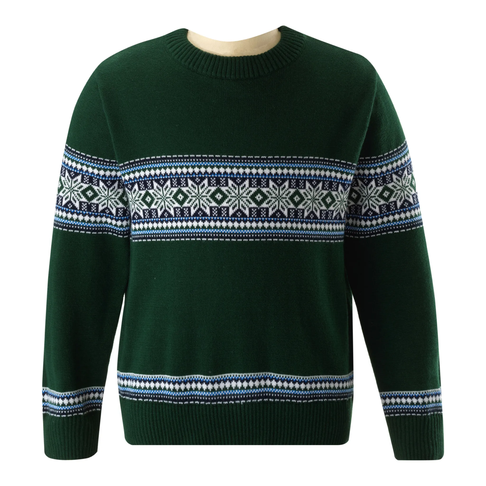 Boys Green Fairisle Sweater