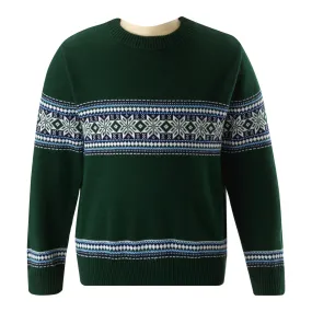 Boys Green Fairisle Sweater