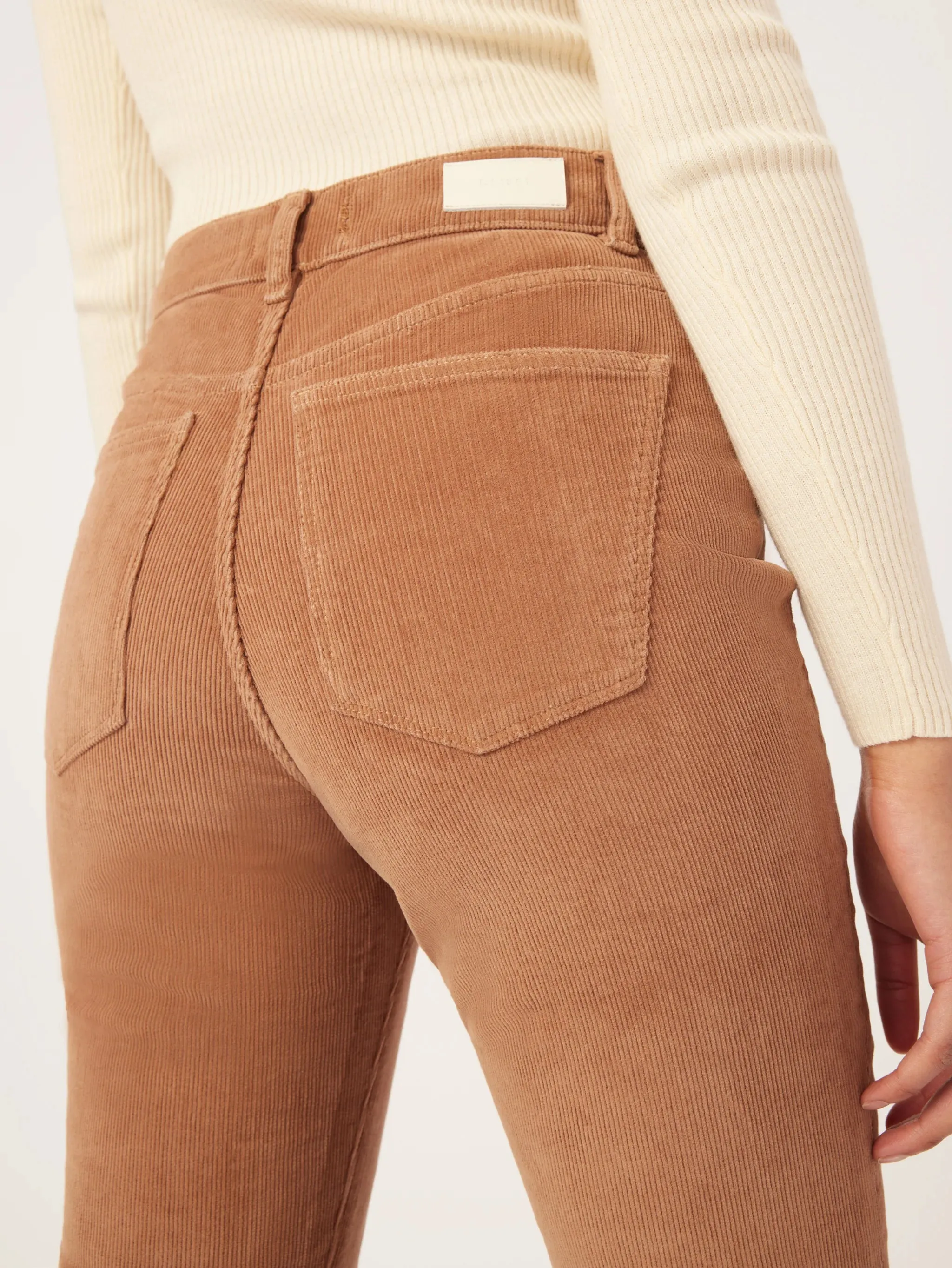 Bridget Corduroy Boot High Rise Instasculpt 27" - Teddy Taupe