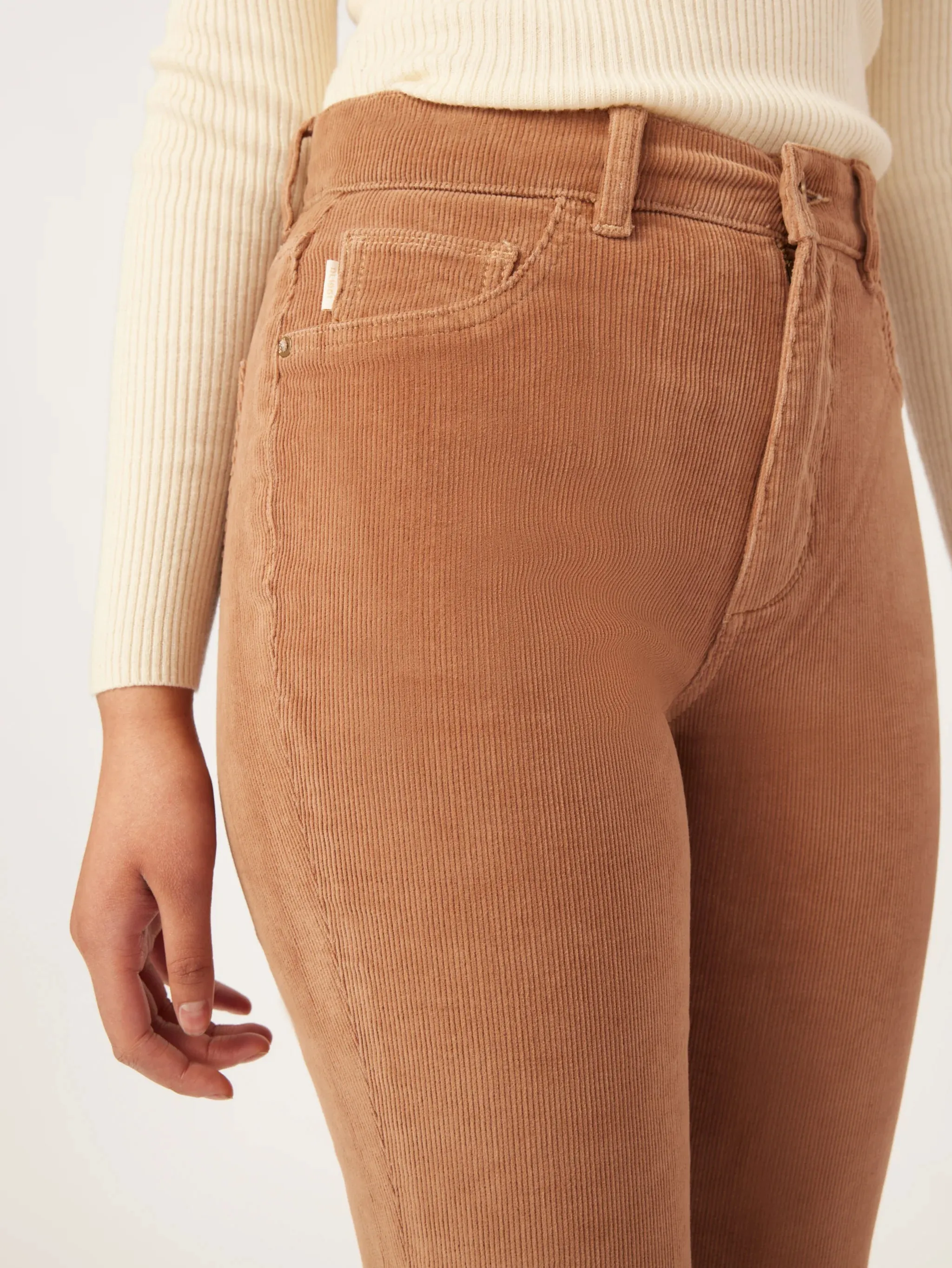 Bridget Corduroy Boot High Rise Instasculpt 27" - Teddy Taupe