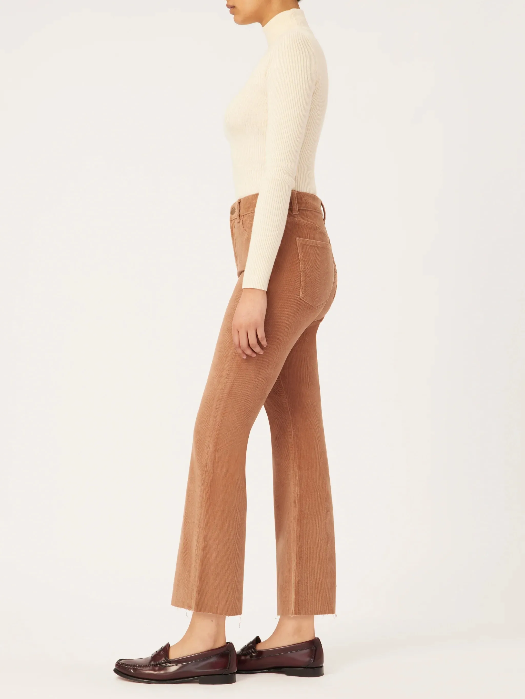 Bridget Corduroy Boot High Rise Instasculpt 27" - Teddy Taupe