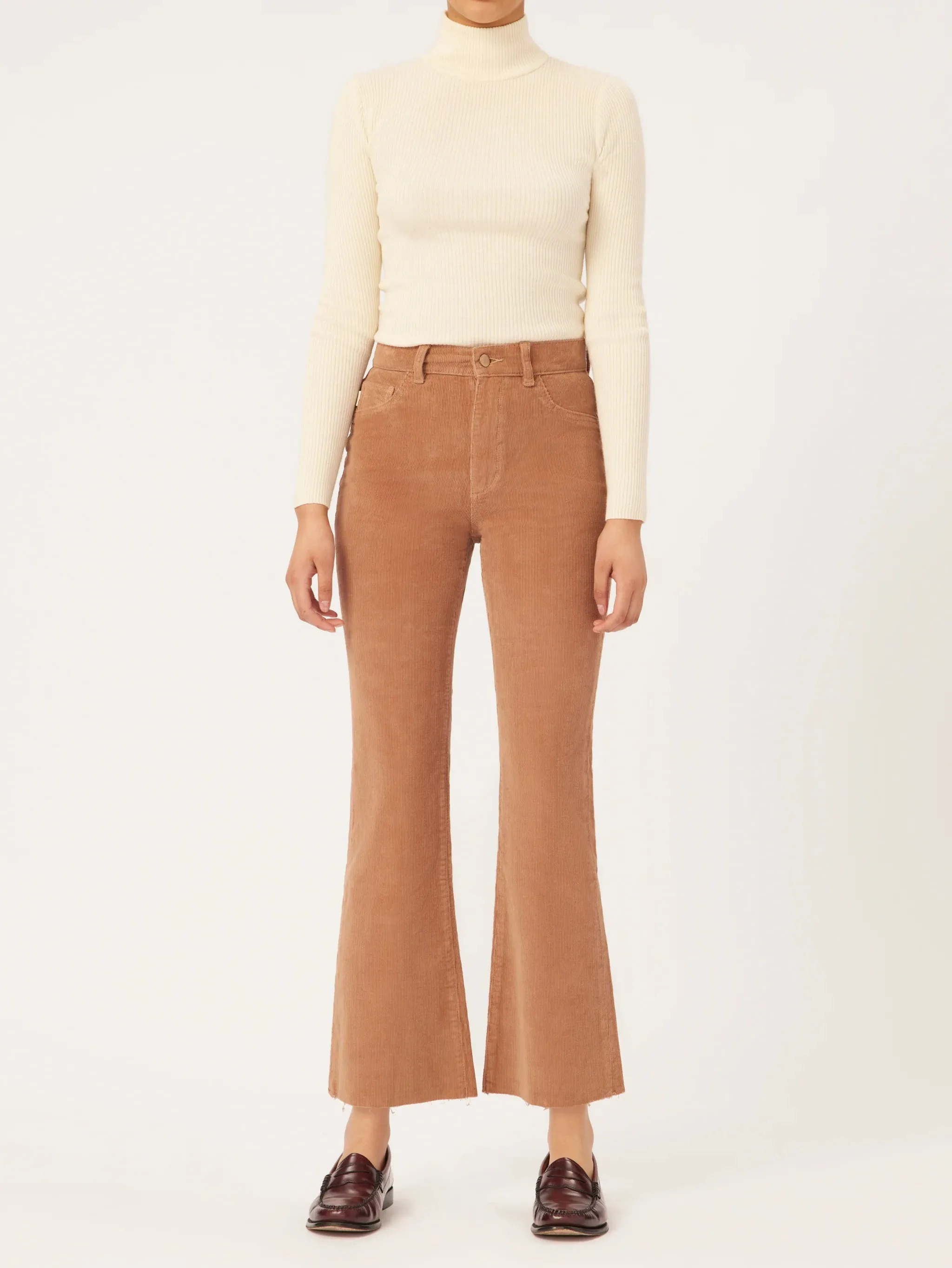 Bridget Corduroy Boot High Rise Instasculpt 27" - Teddy Taupe