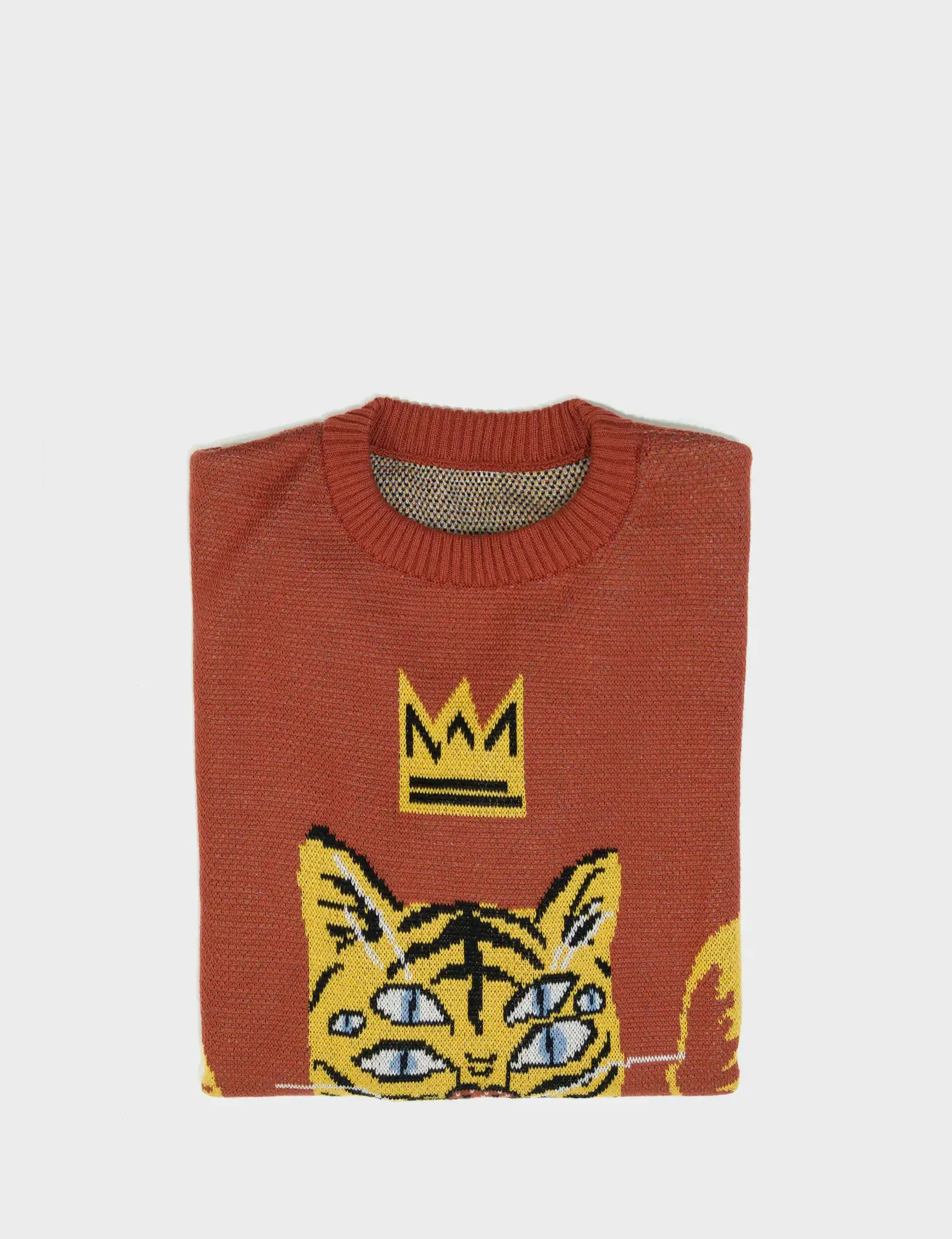 Brown Cotton Sweater - Happy Tiger
