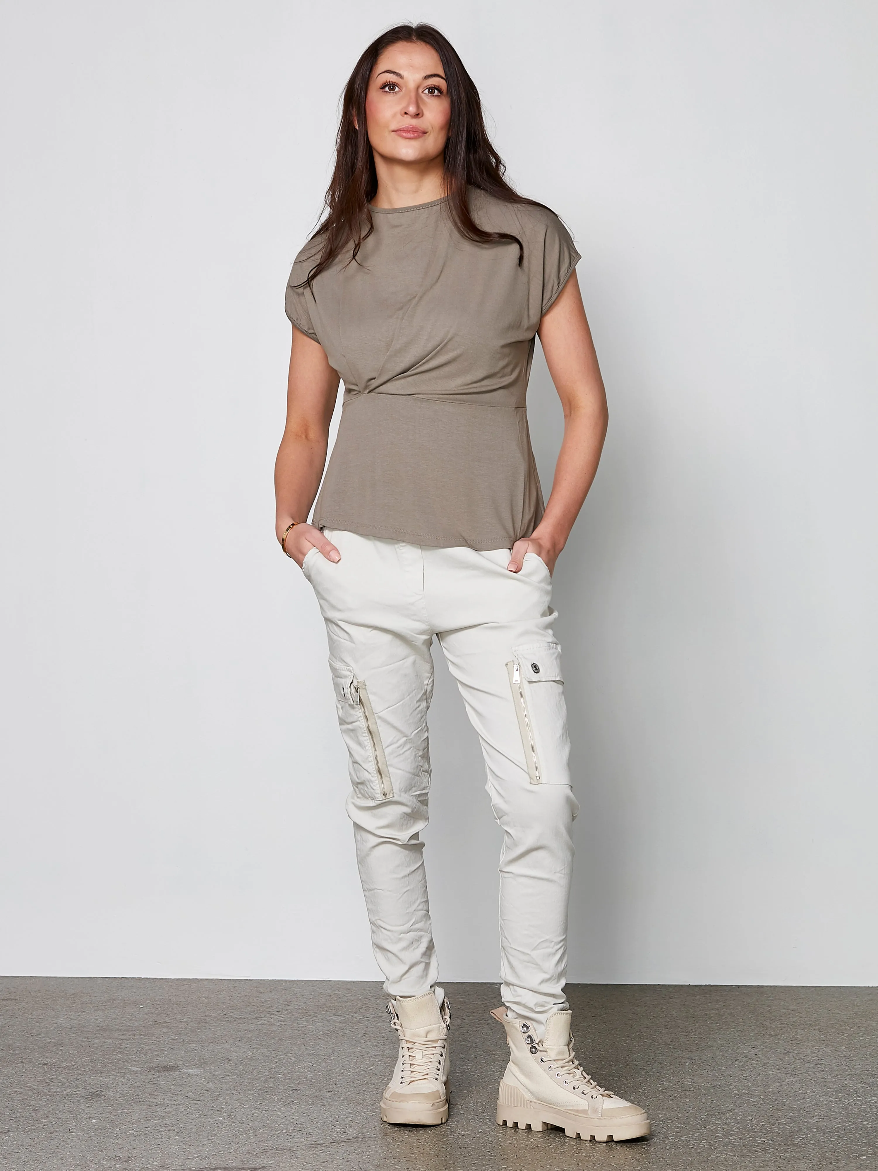 CARMEN YNDE trousers - Bone