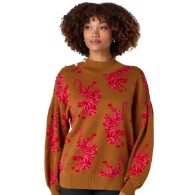 Charlotte Sweater in Tiger Tango
