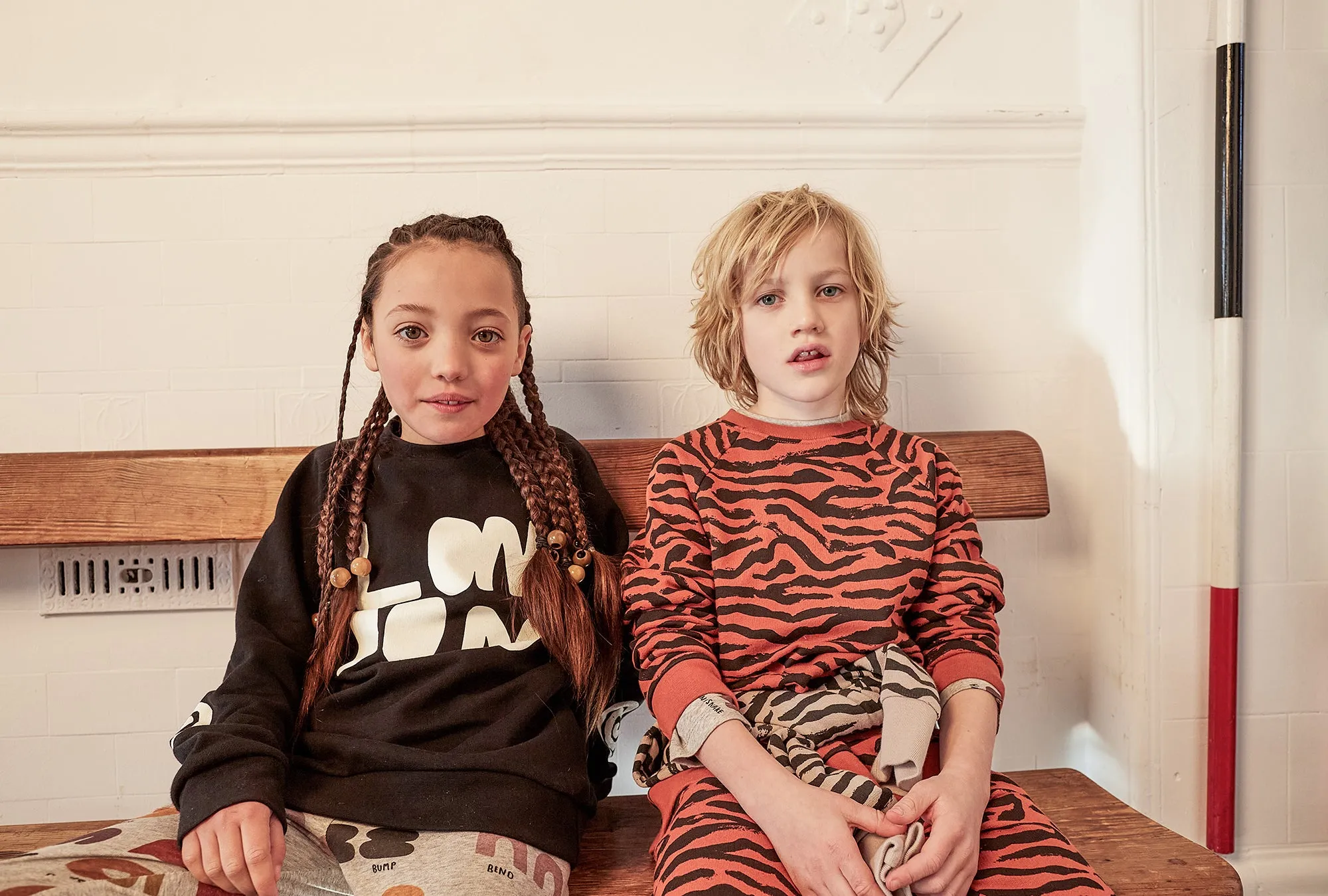 Chilli Oil Tiger Stripe Raglan Sweater