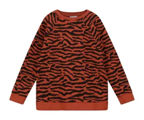 Chilli Oil Tiger Stripe Raglan Sweater