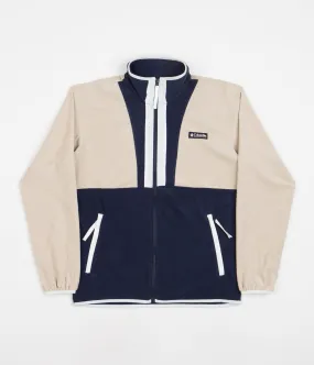 Columbia Back Bowl Lightweight Fleece - Ancient Fossil / Collegiate Navy / White