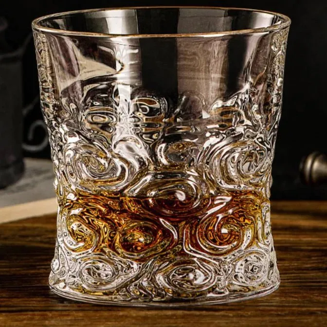 Connoisseur Crystal Whiskey Glass Set of 2 | Crystal Whiskey Glasses | Whiskey Glasses Set
