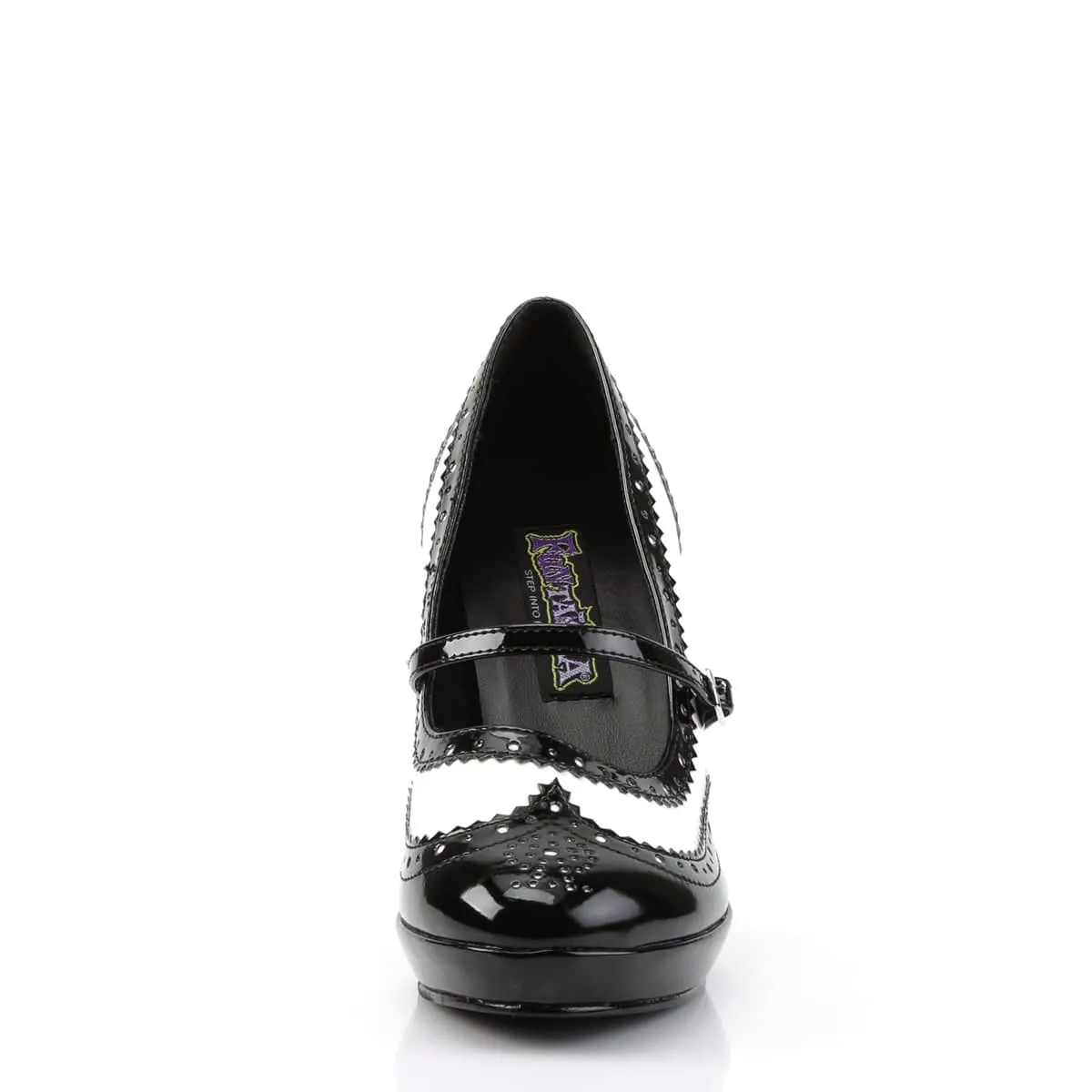 CONTESSA-06 Black & White Pumps High Heel