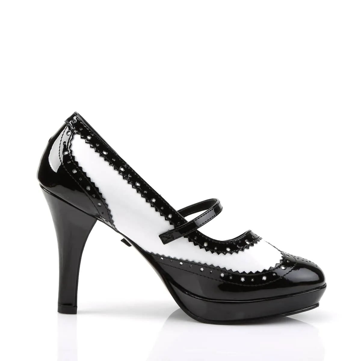 CONTESSA-06 Black & White Pumps High Heel