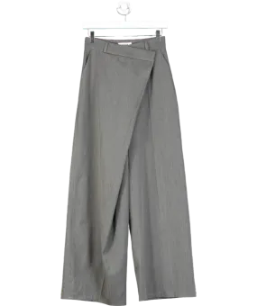 COOSH Grey Flare Palazzo Wrapped Pants UK XS