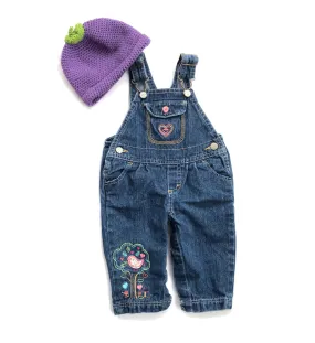 Crochet Eggplant Beanie   OshKosh Jean Overalls, 6m, Kids 6 Month (3-6M)