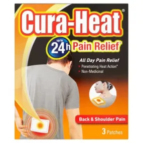 Cura-Heat Back & Shoulder x3 Patches