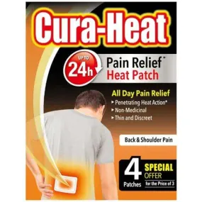 Cura-Heat Heat Packs Back & Shoulder Pain Pack of 3 1