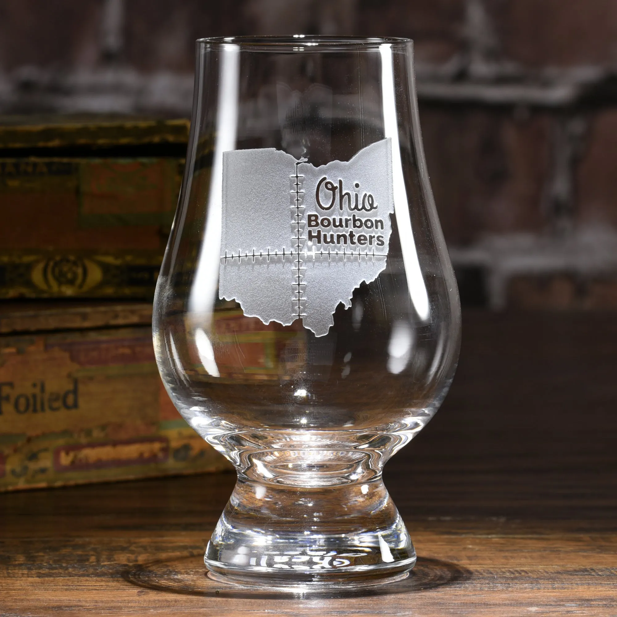 Custom Logo Engraved Glencairn Glass