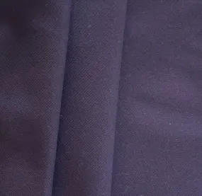 Designer Mid-Weight Eggplant Sueded Cotton Twill (Made in Italy)