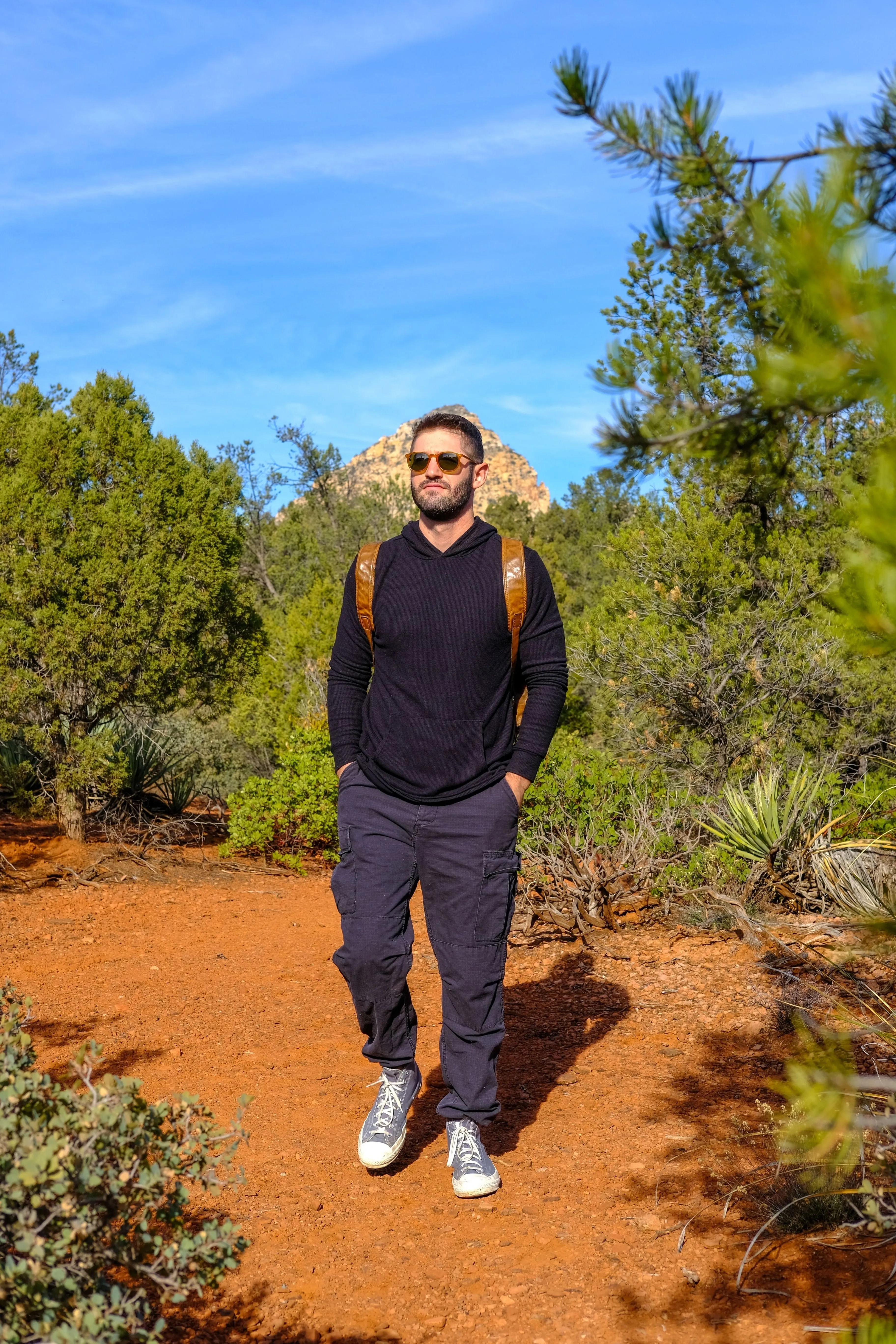 DOUBLE LAYER THERMAL HOODIE - BLACK